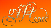 Gift voucher graphic in orange
