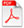 Pdf icon in red and white